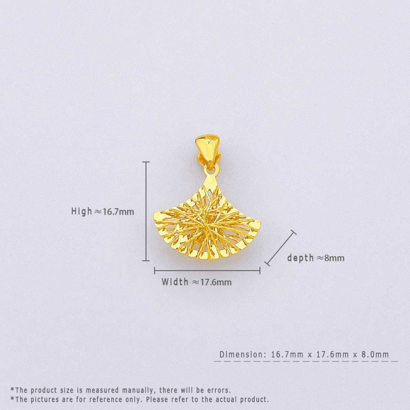 24K Pure Gold Pendant - Flying skirt